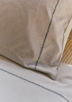 TOAST Textiles|Bed Linen*Fine Stripe Organic Cotton Duvet Cover