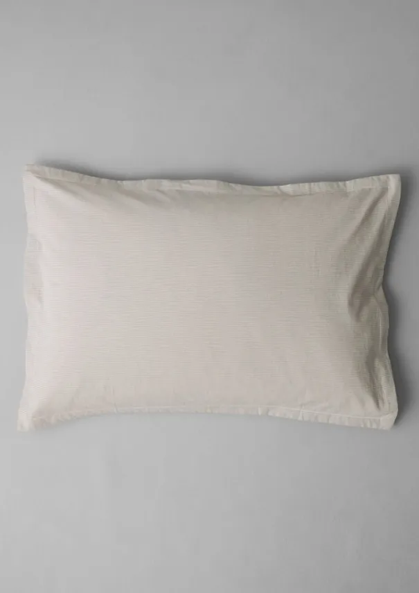 TOAST Textiles|Bed Linen*Fine Stripe Organic Cotton Oxford Pillowcase Set