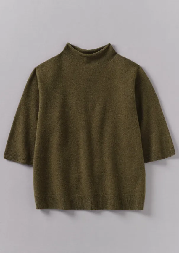 Women TOAST Cashmere|Knitwear*Fine Wool Cashmere Half Sleeve Sweater