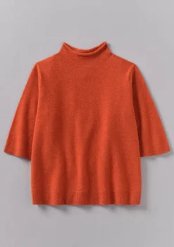 Women TOAST Cashmere|Knitwear*Fine Wool Cashmere Half Sleeve Sweater