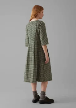 Women TOAST Dresses*Franca Cotton Gingham Seersucker Dress