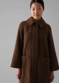 Women TOAST Coats & Jackets*Frankie Wool Houndstooth Raglan Coat