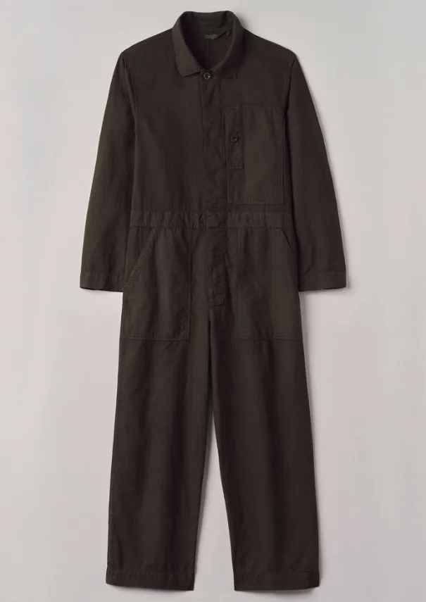 TOAST Linen|Workwear*Garment Dyed Canvas Overalls