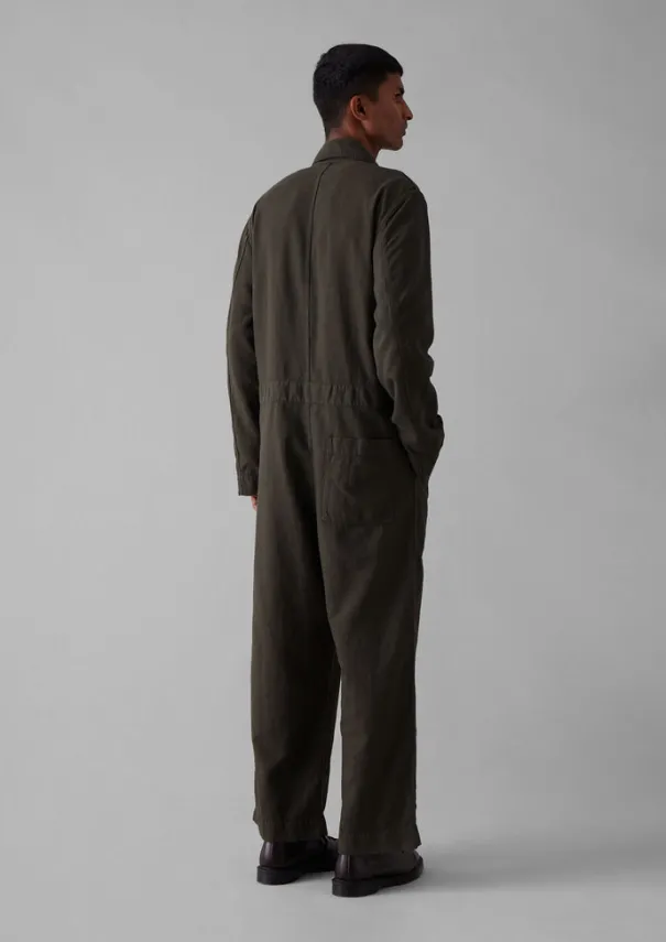 TOAST Linen|Workwear*Garment Dyed Canvas Overalls