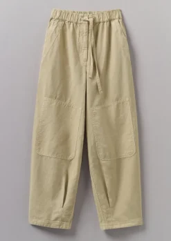 Women TOAST Linen|Trousers*Garment Dyed Cotton Linen Canvas Trousers