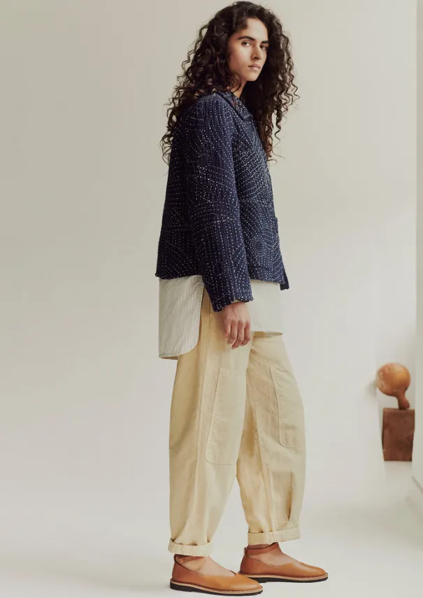 Women TOAST Linen|Trousers*Garment Dyed Cotton Linen Canvas Trousers