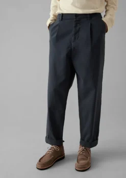 TOAST Workwear|Trousers*Garment Dyed Cotton Pleat Trousers