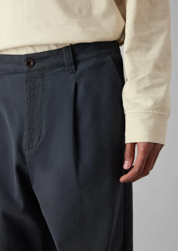 TOAST Workwear|Trousers*Garment Dyed Cotton Pleat Trousers