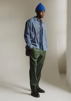 TOAST Workwear*Garment Dyed Cotton Twill Shirt