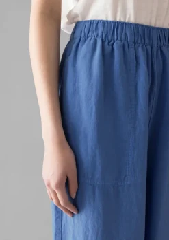 Women TOAST Linen|Loungewear*Garment Dyed Linen Barrel Leg Trousers