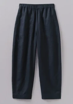 Women TOAST Linen|Loungewear*Garment Dyed Linen Barrel Leg Trousers
