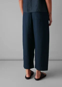 Women TOAST Linen|Loungewear*Garment Dyed Linen Barrel Leg Trousers