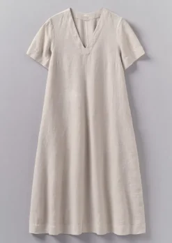 Women TOAST Linen|Loungewear*Garment Dyed Linen V-Neck Dress