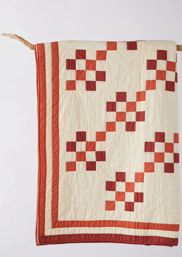 TOAST Textiles|Blankets & Throws*Geo Block Patchwork Cotton Quilt