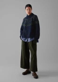 Women TOAST Knitwear*Graphic Yoke Sweater