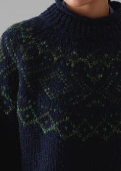 Women TOAST Knitwear*Graphic Yoke Sweater