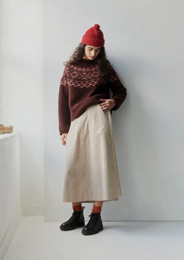 Women TOAST Knitwear*Graphic Yoke Sweater