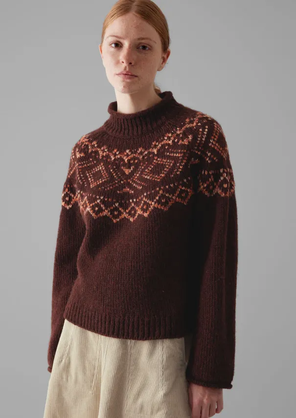 Women TOAST Knitwear*Graphic Yoke Sweater