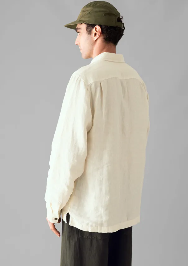 TOAST Linen|Shirts*Half Placket Linen Shirt