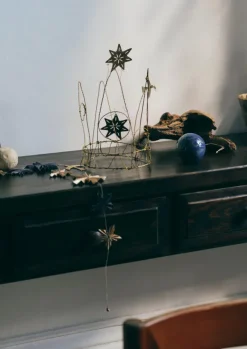 TOAST Christmas Decorations*Hammered Metal Star Decoration