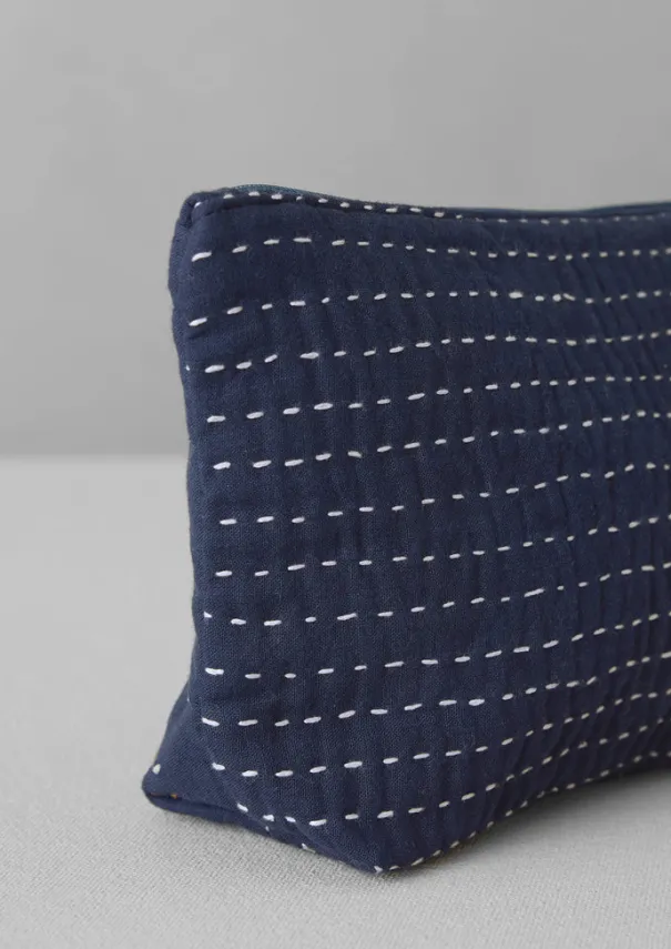 TOAST Textiles|Bathroom*Hand Embroidered Celestial Pouch