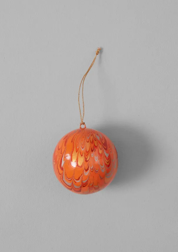 TOAST Christmas Decorations*Hand Marbled Bauble