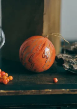 TOAST Christmas Decorations*Hand Marbled Bauble