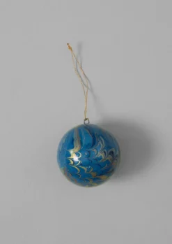TOAST Christmas Decorations*Hand Marbled Bauble