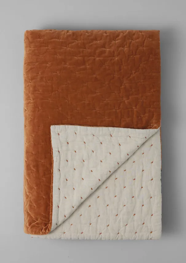 TOAST Textiles|Blankets & Throws*Hand Quilted Velvet Bedspread