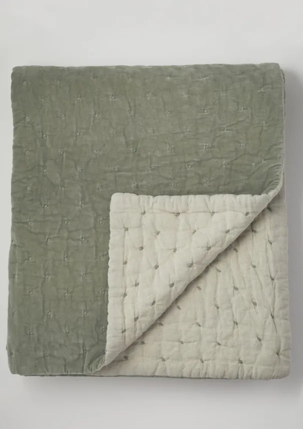 TOAST Textiles|Blankets & Throws*Hand Quilted Velvet Throw