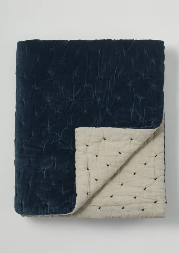 TOAST Textiles|Blankets & Throws*Hand Quilted Velvet Throw
