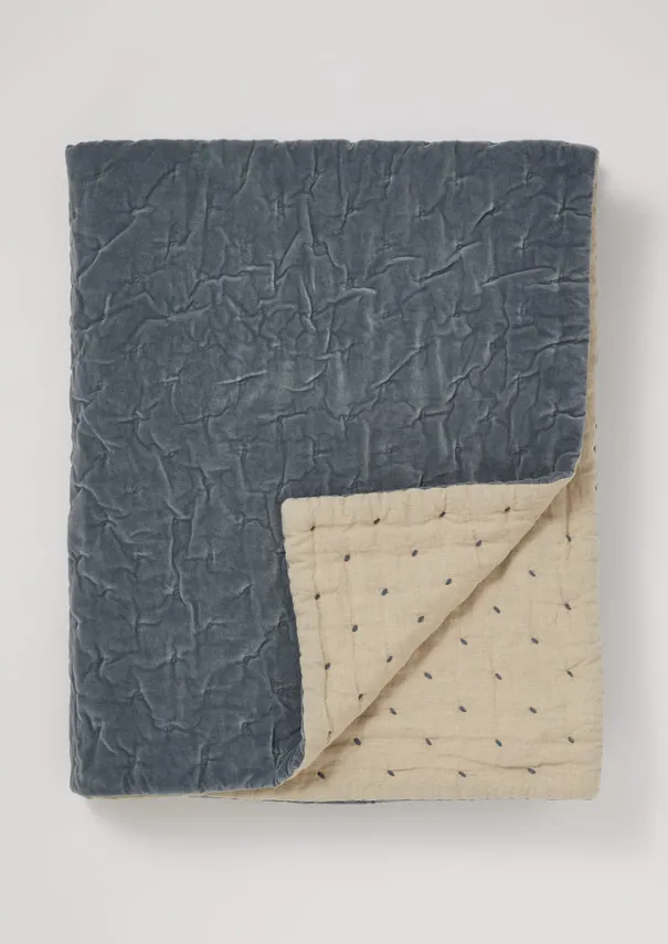 TOAST Textiles|Blankets & Throws*Hand Quilted Velvet Throw