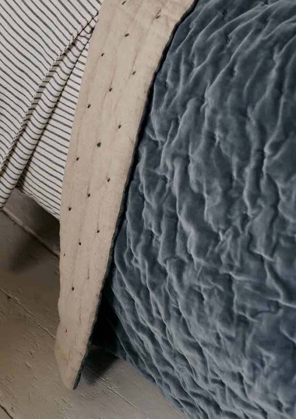 TOAST Textiles|Blankets & Throws*Hand Quilted Velvet Throw