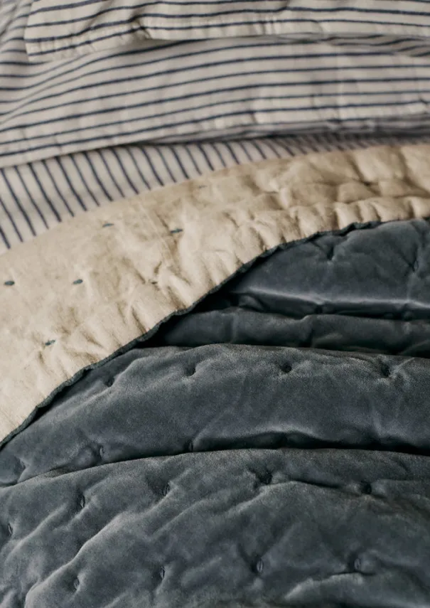 TOAST Textiles|Blankets & Throws*Hand Quilted Velvet Throw