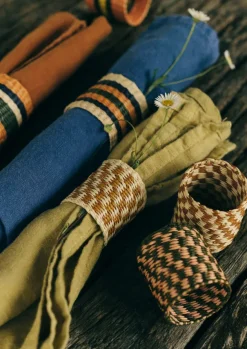 TOAST Textiles|Kitchen*Hand Woven Iraca Napkin Rings