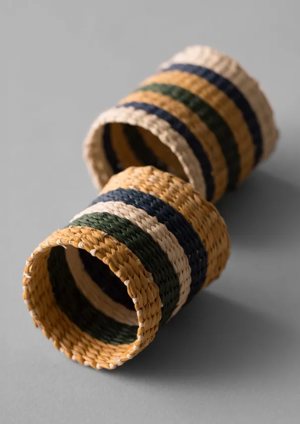 TOAST Textiles|Kitchen*Hand Woven Iraca Napkin Rings