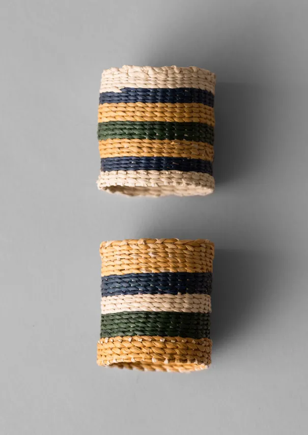 TOAST Textiles|Kitchen*Hand Woven Iraca Napkin Rings