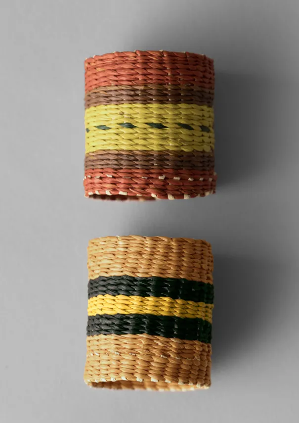 TOAST Textiles|Kitchen*Hand Woven Iraca Napkin Rings