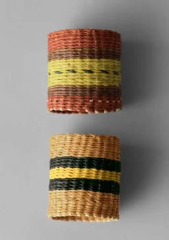 TOAST Textiles|Kitchen*Hand Woven Iraca Napkin Rings