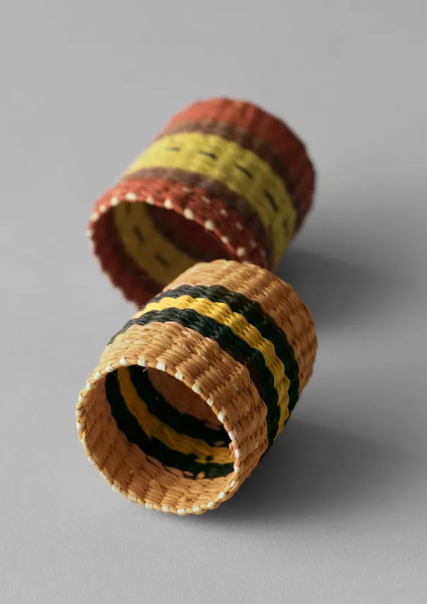 TOAST Textiles|Kitchen*Hand Woven Iraca Napkin Rings