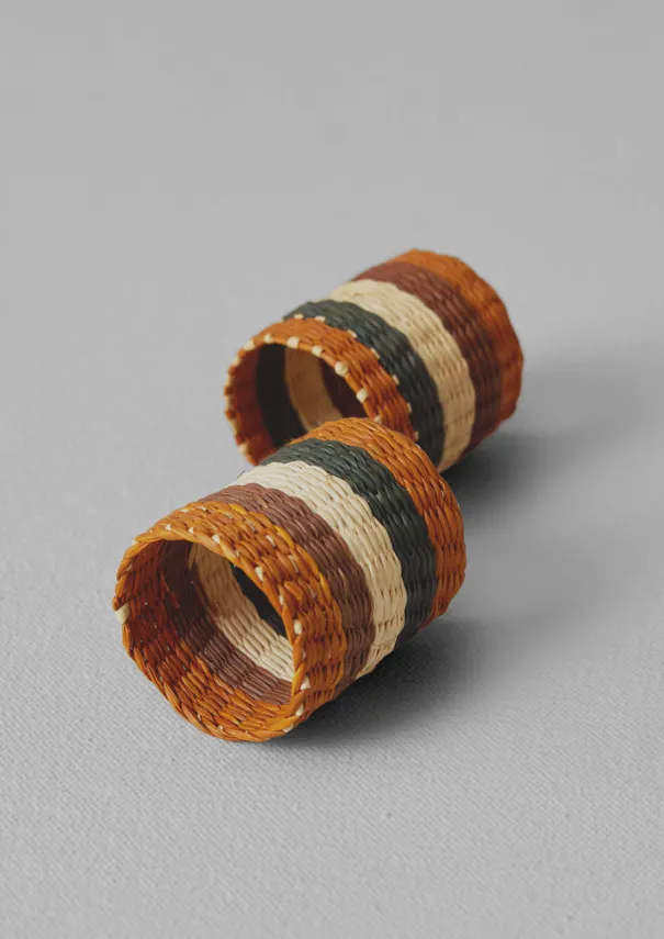 TOAST Textiles|Kitchen*Hand Woven Iraca Napkin Rings