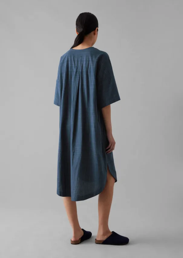 Women TOAST Nightwear|Loungewear*Hand Woven Sketched Check Nightdress