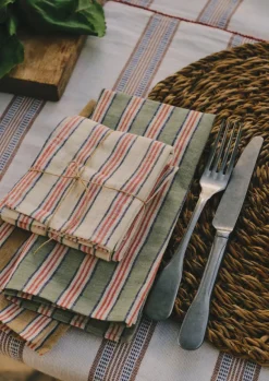 TOAST Textiles|Kitchen*Hand Woven Stripe Napkin Set