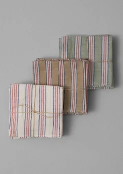 TOAST Textiles|Kitchen*Hand Woven Stripe Napkin Set
