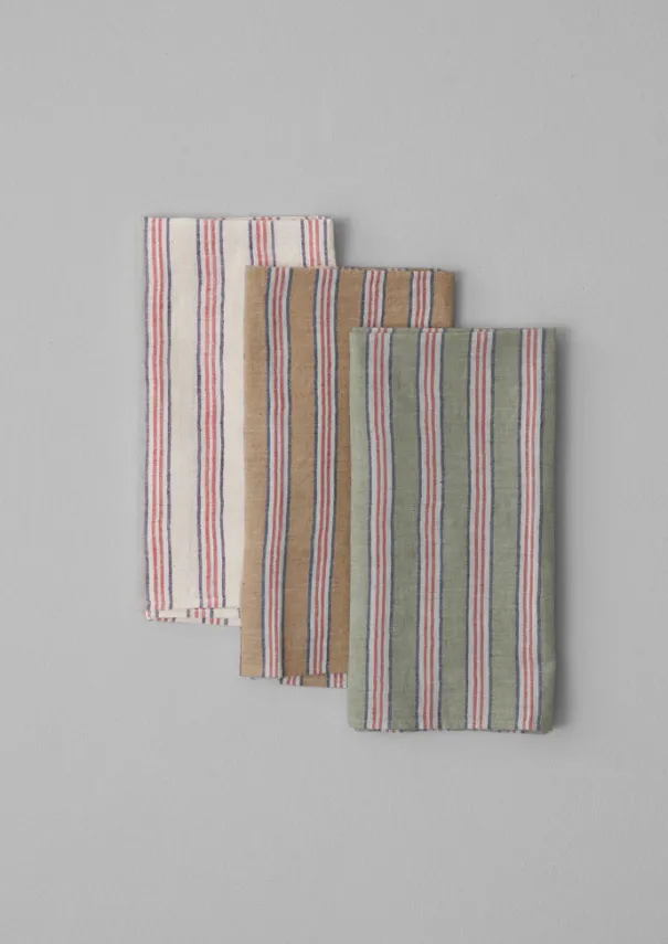 TOAST Textiles|Kitchen*Hand Woven Stripe Napkin Set