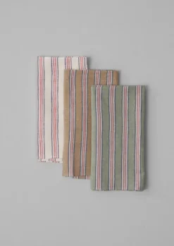 TOAST Textiles|Kitchen*Hand Woven Stripe Napkin Set