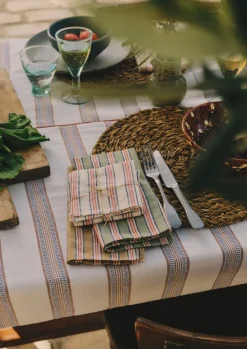 TOAST Textiles|Kitchen*Hand Woven Stripe Napkin Set