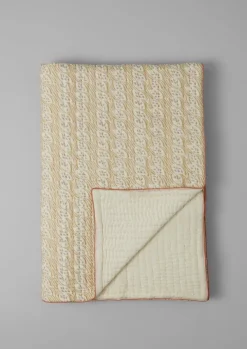 TOAST Textiles|Blankets & Throws*Harvest Block Print Cotton Quilt