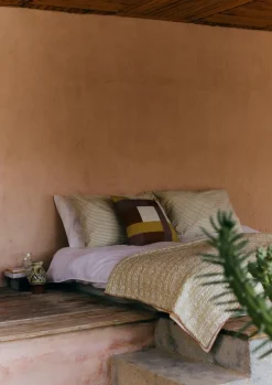 TOAST Textiles|Blankets & Throws*Harvest Block Print Cotton Quilt