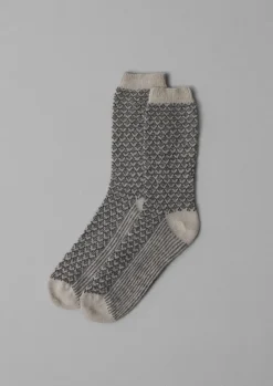 Women TOAST Socks & Tights*Honeycomb Stitch Wool Socks